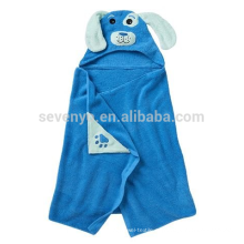 Toalla de playa de baño con capucha para niños Adorable, patrón de perro cachorro, algodón de Terry extra suave, ideal para bebés con piel sensible